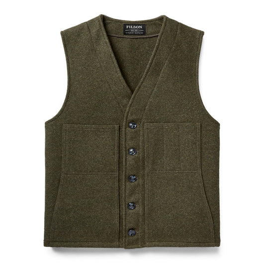 FILSON MACKINAW WOOL VEST - Forest Green