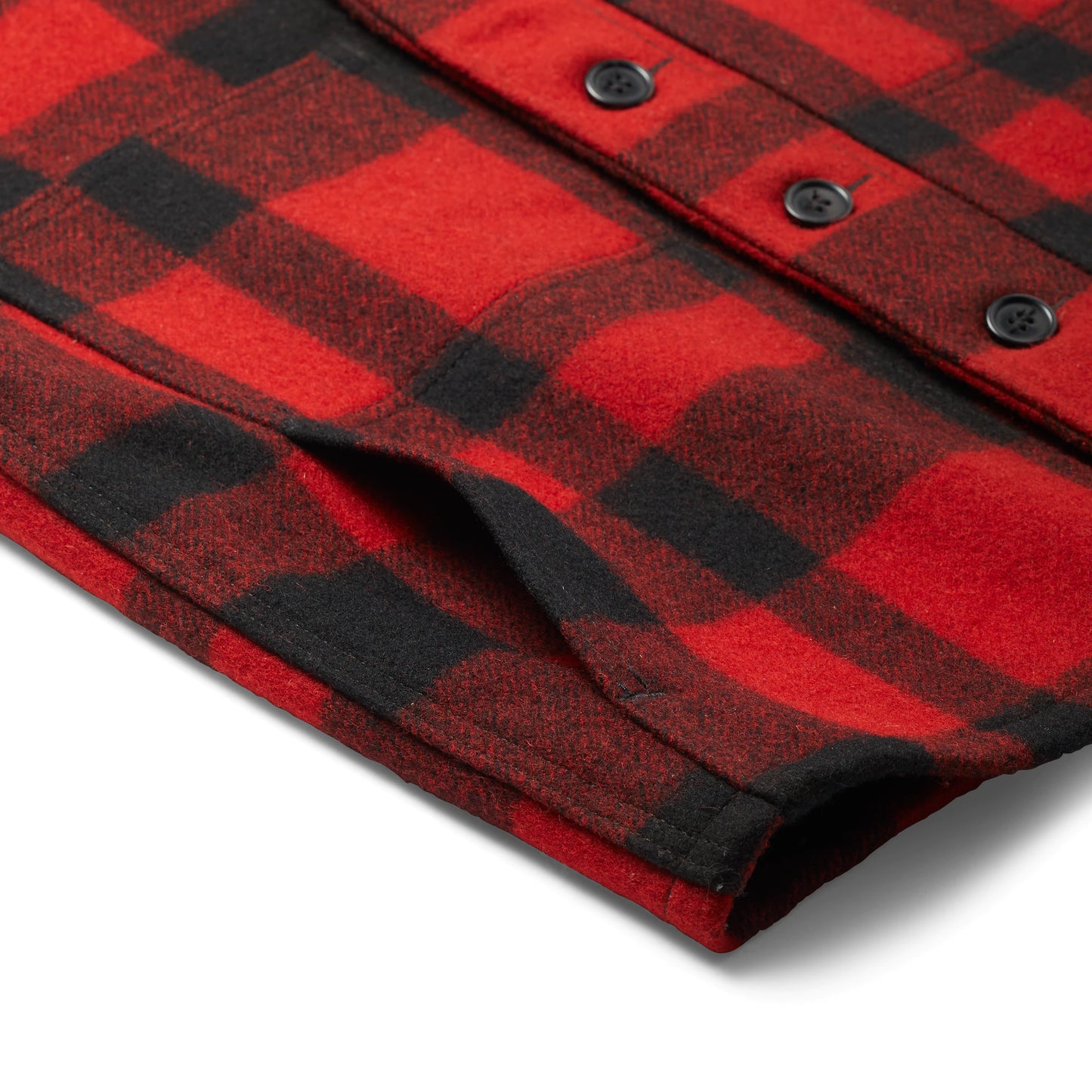 FILSON MACKINAW WOOL VEST - Red/Black