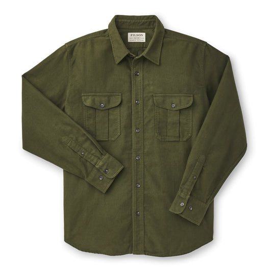 FILSON MOLESKIN SEATTLE SHIRT - Dark Olive