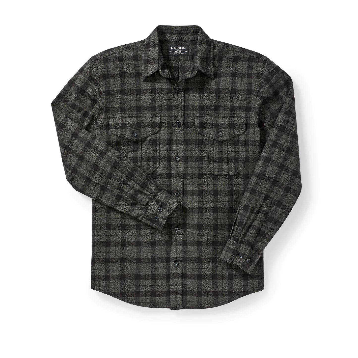 FILSON ALASKAN GUIDE SHIRT - Heather Gray/Black Plaid