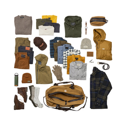 FILSON LARGE RUGGED TWILL DUFFLE BAG - TAN