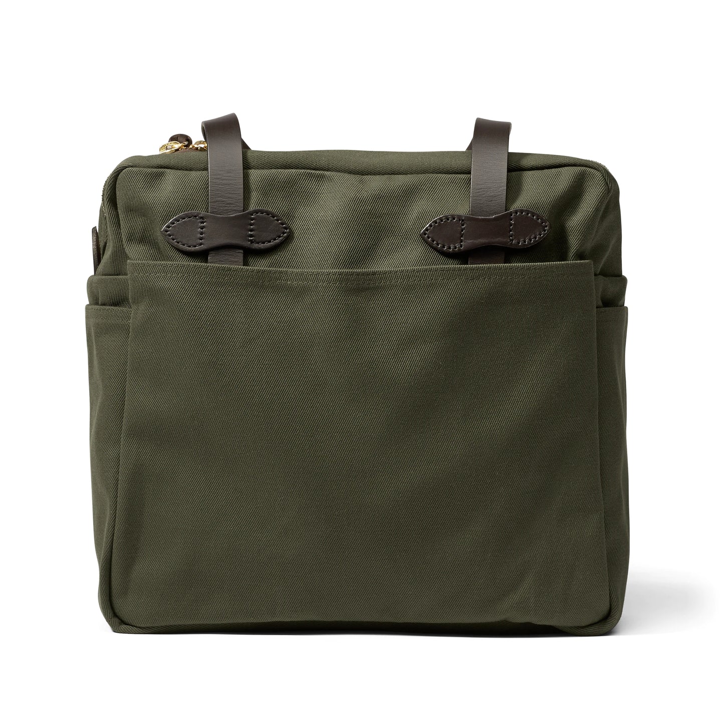 FILSON RUGGED TWILL TOTE BAG WITH ZIPPER - Otter Green