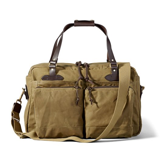 FILSON 48-HOUR TIN CLOTH DUFFLE BAG - DARK TAN