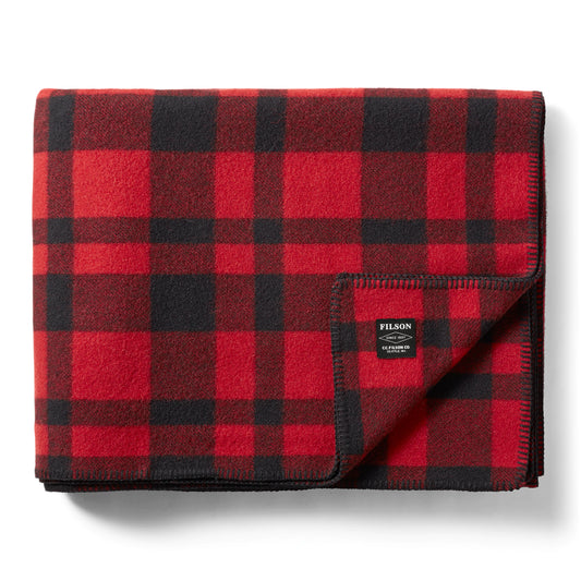 FILSON MACKINAW WOOL BLANKET RED/BLACK