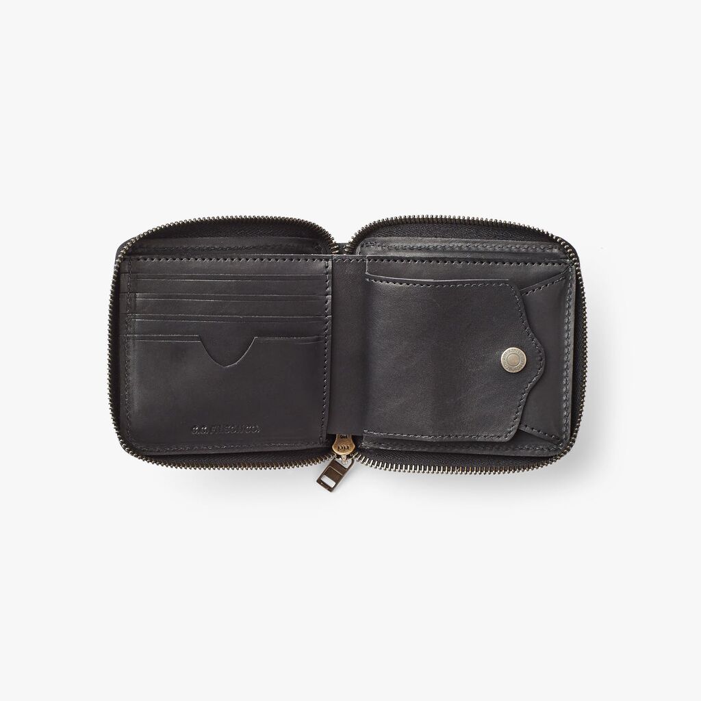 FILSON DAWSON LEATHER WALLET - BLACK