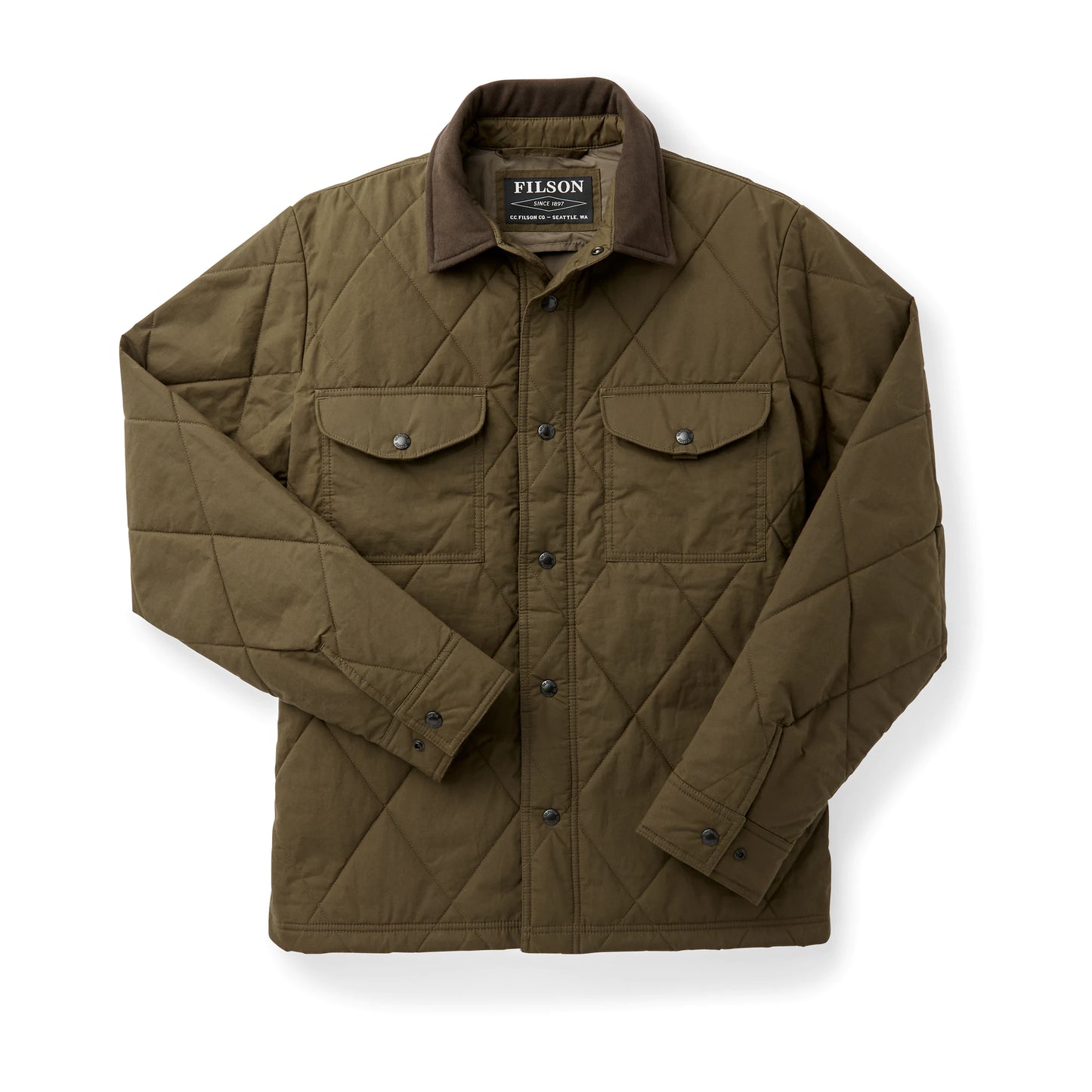 FILSON HYDER QUILTED JAC-SHIRT - Marsh Olive
