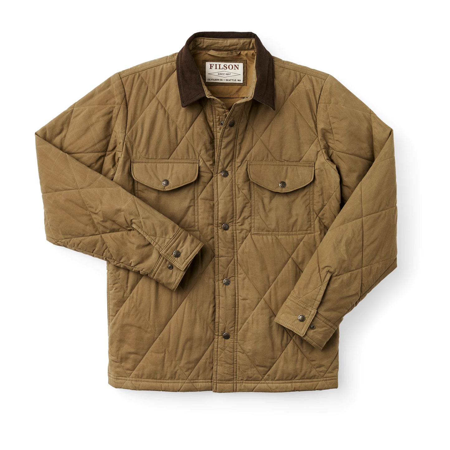 FILSON HYDER QUILTED JAC-SHIRT - Tan