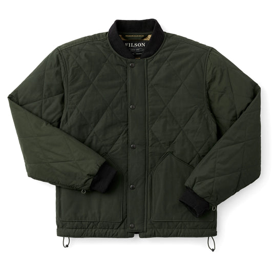 FILSON QUILTED PACK JACKET - Dark Otter Green