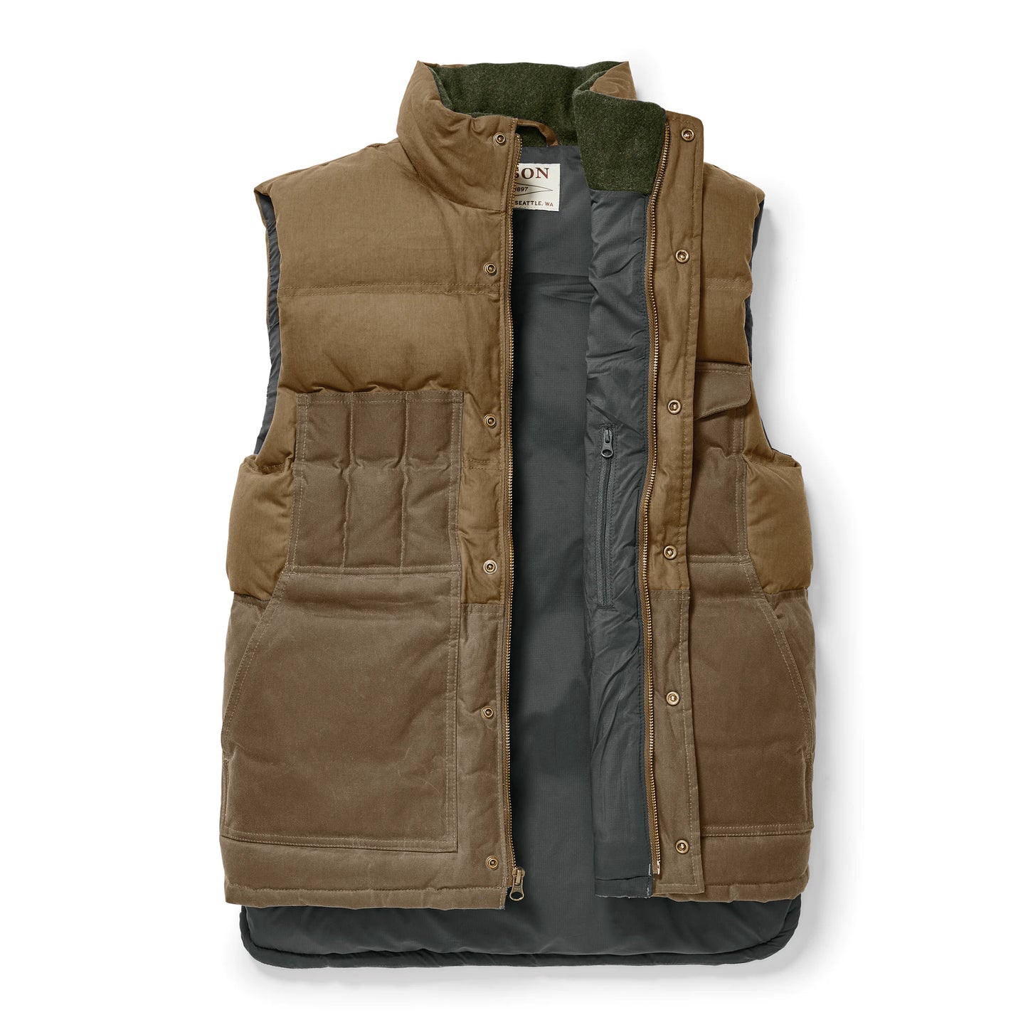 FILSON DOWN CRUISER VEST - Dark Tan