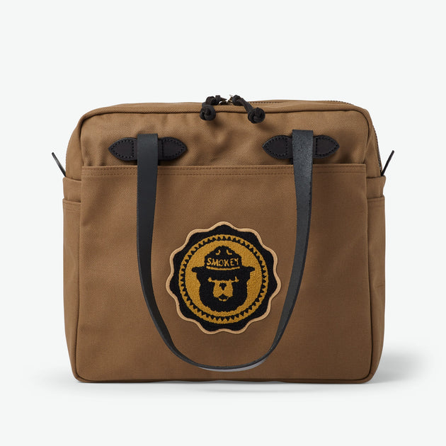FILSON SMOKEY BEAR TOTE BAG - SEPIA