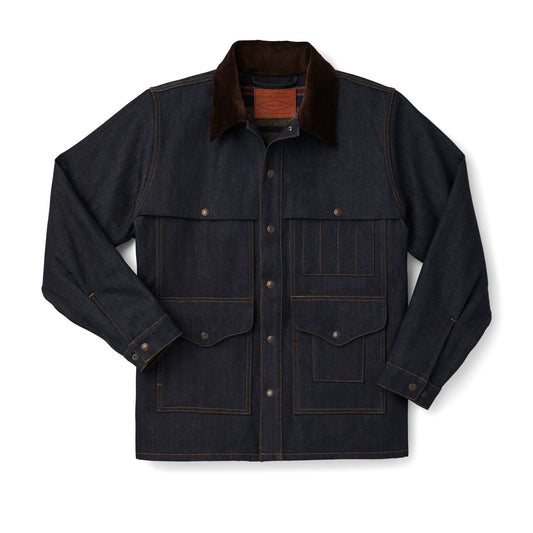 FILSON LINED DENIM CRUISER JACKET - RAW INDIGO