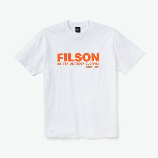 FILSON SHORT SLEEVE PIONEER GRAPHIC T-SHIRT - WHITE
