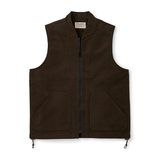 FILSON MOLESKIN VEST LINER - BROWN (US MADE)