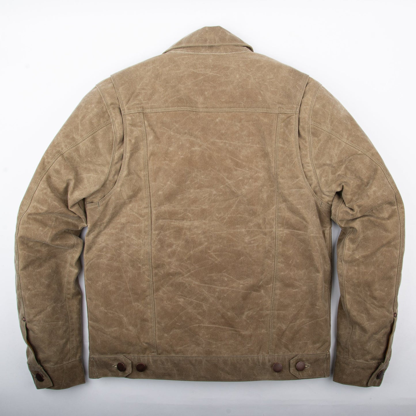 Freenote Cloth riders jacket waxed canvas - TOBACCO