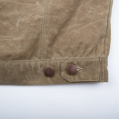 Freenote Cloth riders jacket waxed canvas - TOBACCO