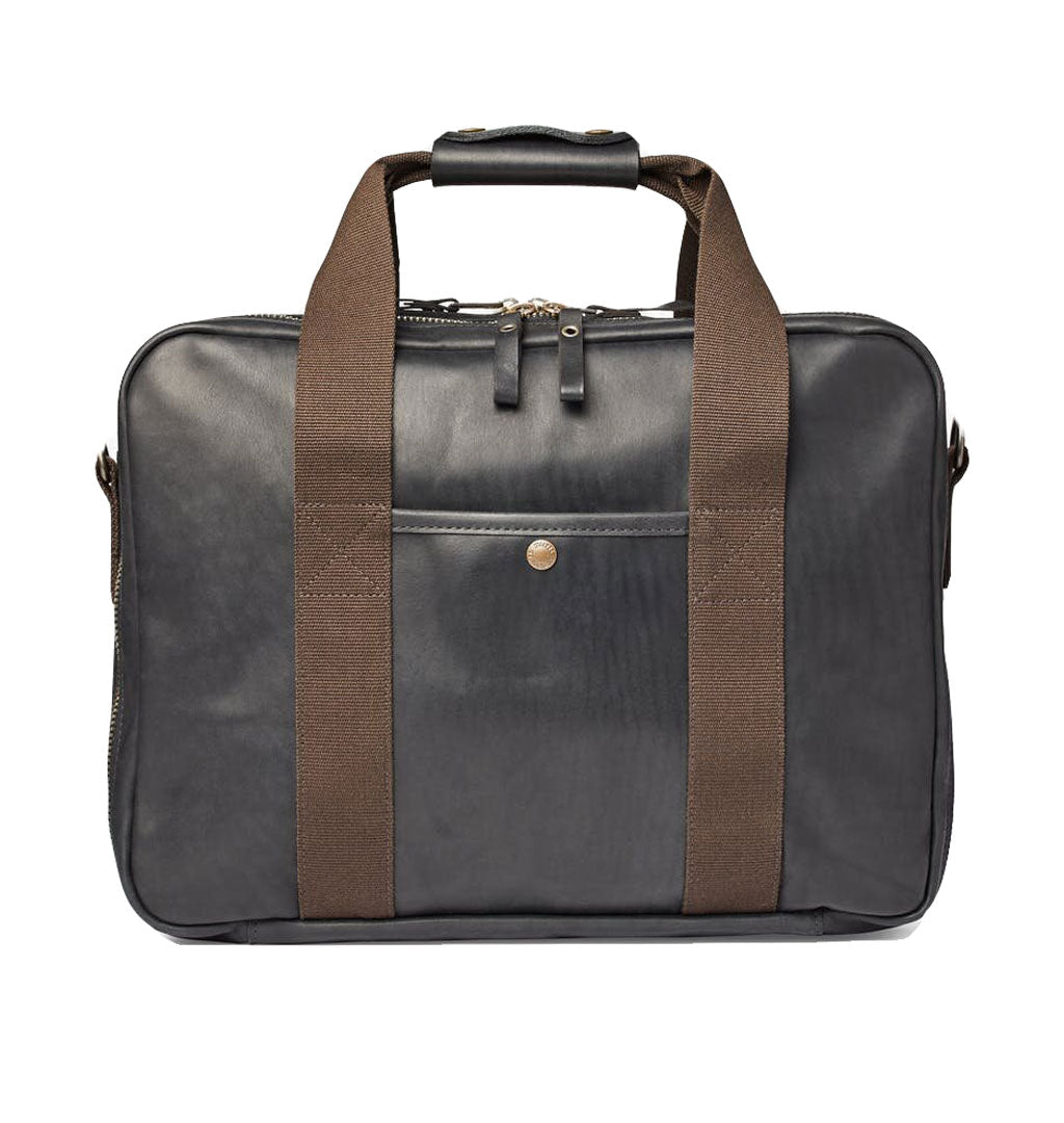 FILSON DAWSON LEATHER BRIEFCASE - BLACK