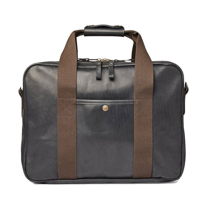 FILSON DAWSON LEATHER BRIEFCASE - BLACK