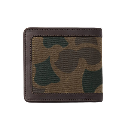 FILSON WAXED RUGGED TWILL PACKER WALLET - DARK WAX SHRUB CAMO