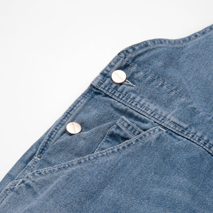 CARHARTT WIP BIB OVERALL - DENIM - BLUE WORN BLEACHED