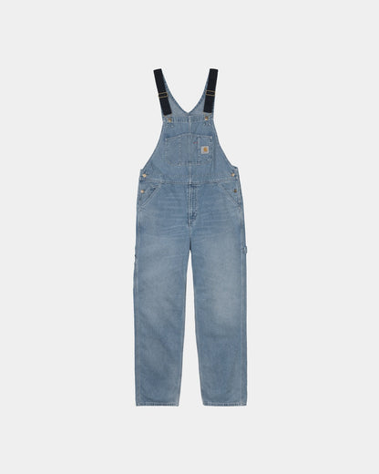 CARHARTT WIP BIB OVERALL - DENIM - BLUE WORN BLEACHED