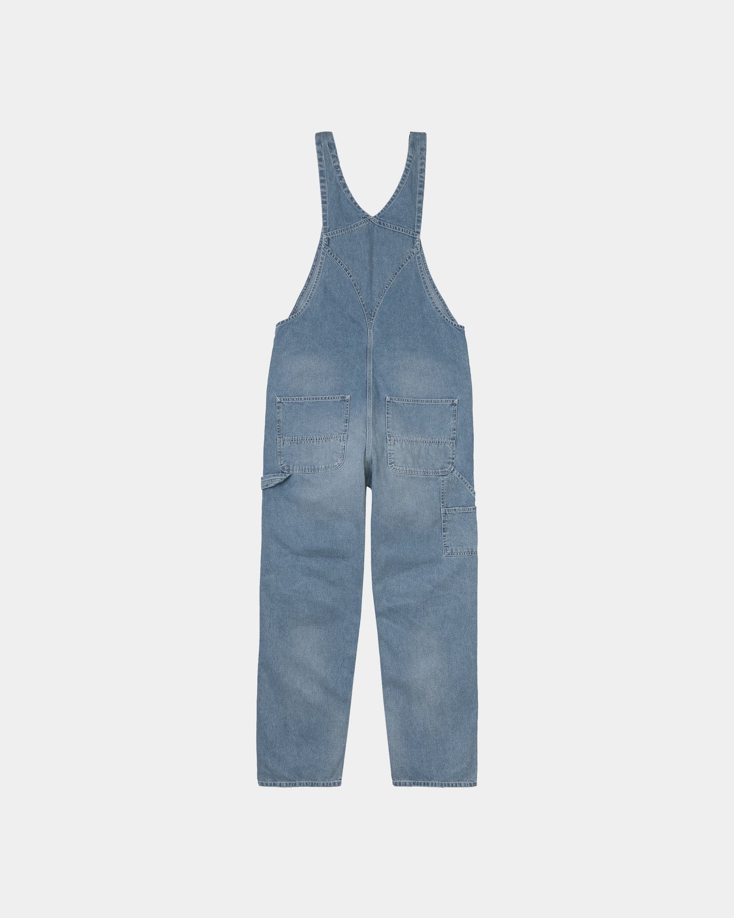 CARHARTT WIP BIB OVERALL - DENIM - BLUE WORN BLEACHED