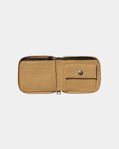 CARHARTT WIP Medley Zip Wallet - Dusty Hamilton Brown