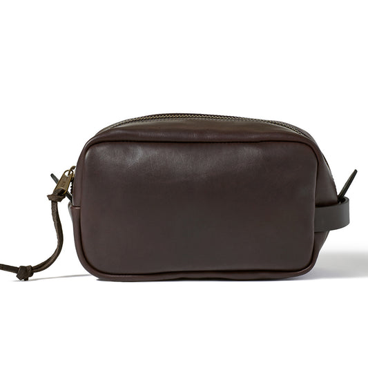 FILSON WEATHERPROOF LEATHER TRAVEL KIT - SIERRA BROWN