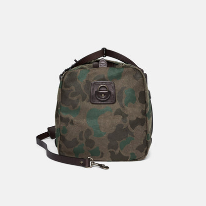 FILSON WAXED RUGGED TWILL MEDIUM DUFFLE - DARK WAX SHRUB CAMO