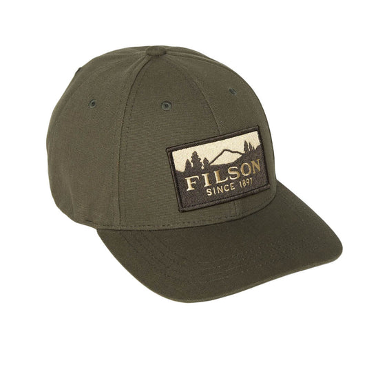 FILSON LOGGER CAP - DARK OLIVE SCENIC