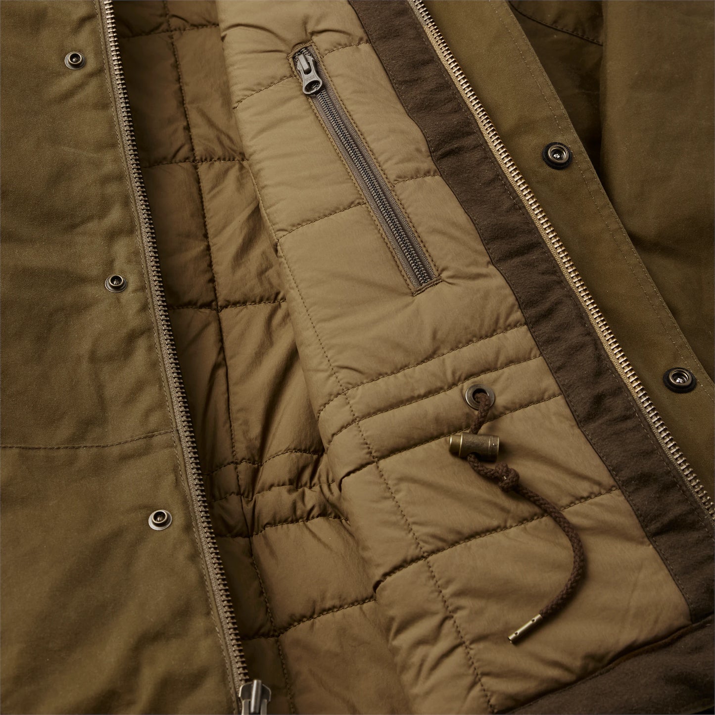 FILSON INSULATED SHELTER CLOTH PARKA - Dark Tan