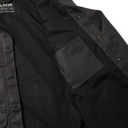 FILSON LINED TIN CLOTH CRUISER JACKET - CINDER