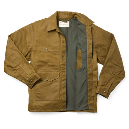 FILSON LINED TIN CLOTH CRUISER JACKET - Dark Tan