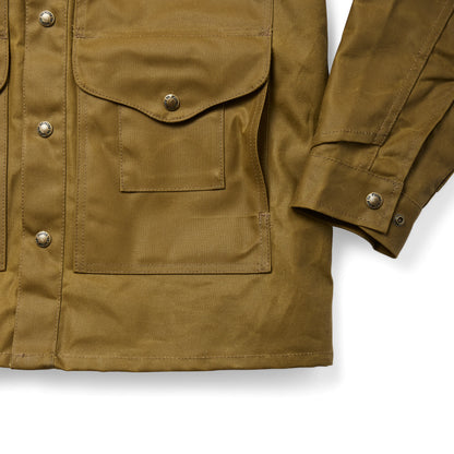 FILSON LINED TIN CLOTH CRUISER JACKET - Dark Tan