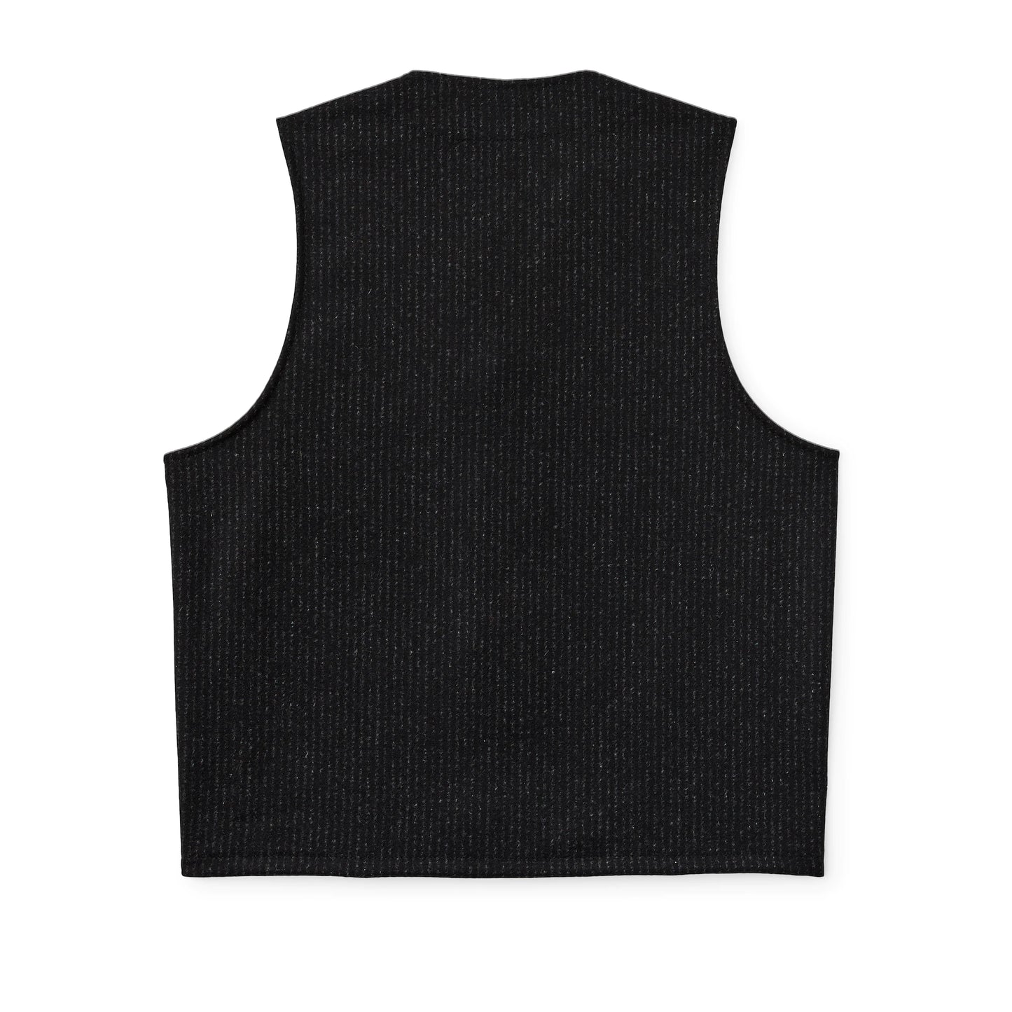 FILSON MACKINAW WOOL VEST - Charcoal Black/Rope Stripe