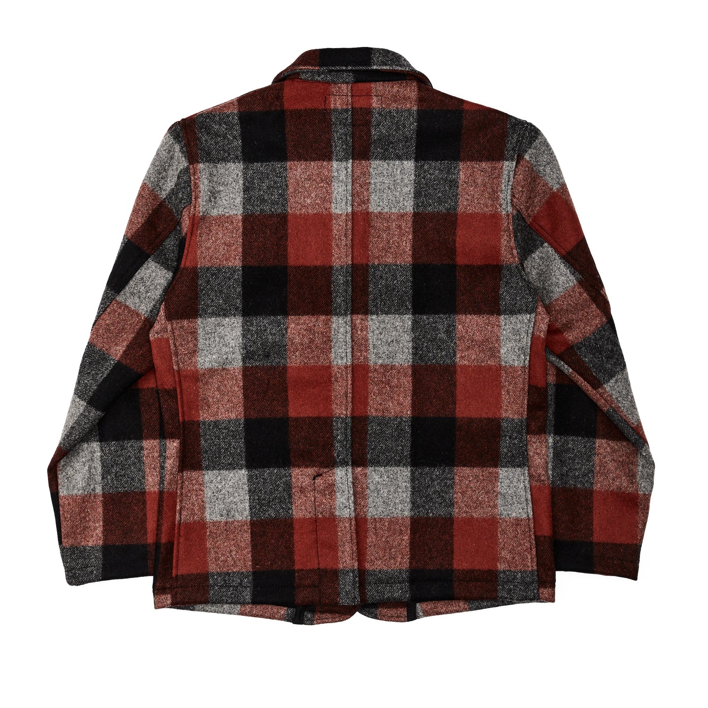 FILSON MACKINAW WOOL BLAZER - Black/Charcoal/Rust Buffalo Check