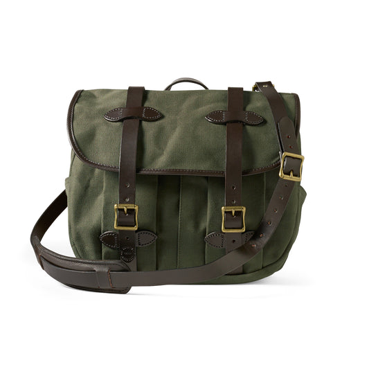 FILSON MEDIUM RUGGED TWILL FIELD BAG - OTTER GREEN