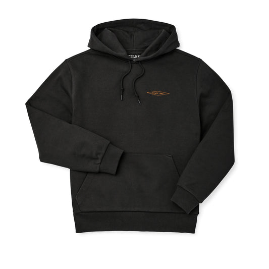 FILSON PROSPECTOR EMBROIDERED HOODIE - Faded Black/Gold Diamond