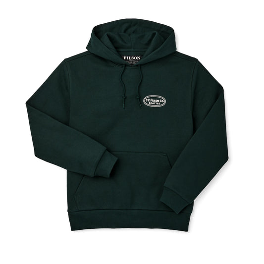 FILSON PROSPECTOR EMBROIDERED HOODIE - FIR OVAL