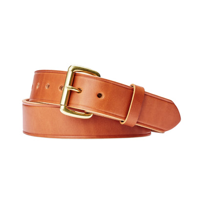 FILSON 1 1/2" BRIDLE LEATHER BELT - TAN LEATHER