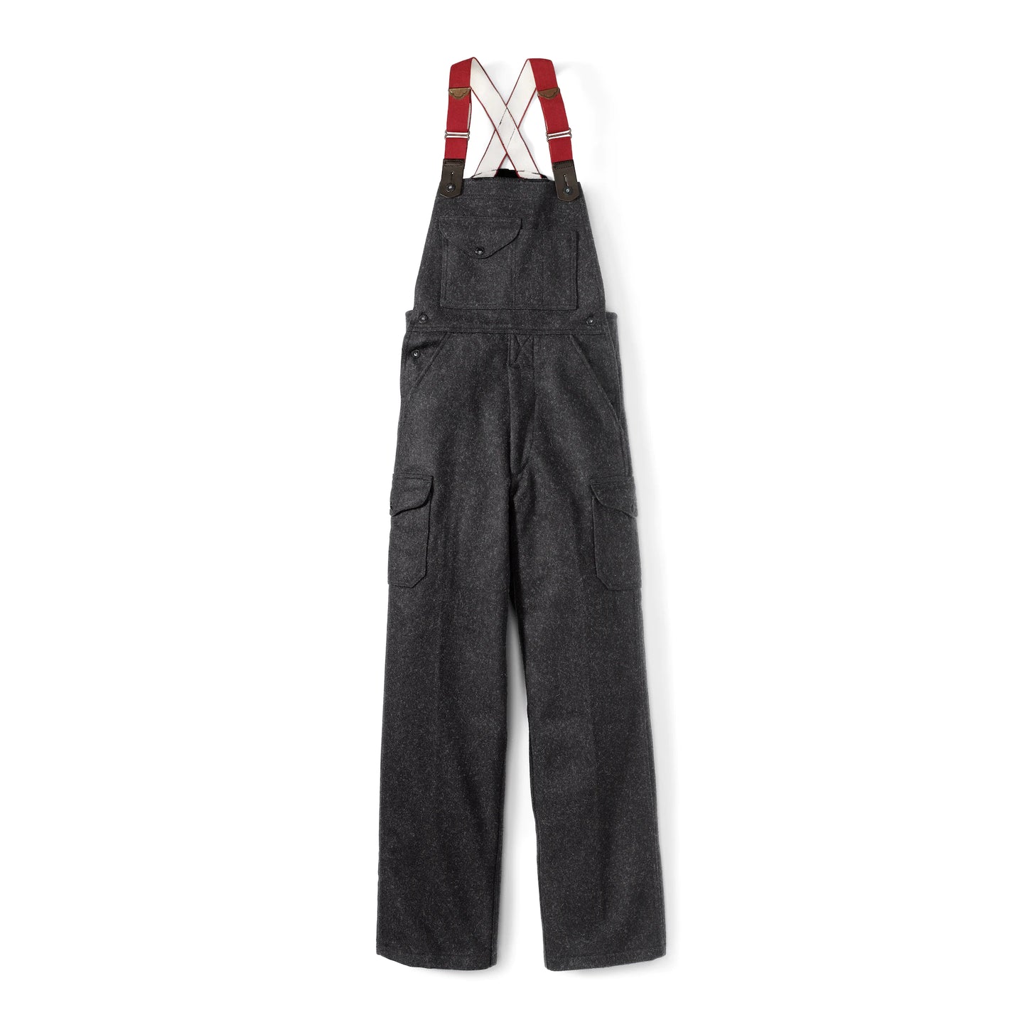 FILSON MACKINAW WOOL BIBS - CHARCOAL