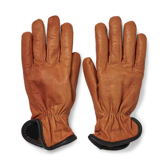 FILSON ORIGINAL LINED GOATSKIN GLOVES - SADDLE