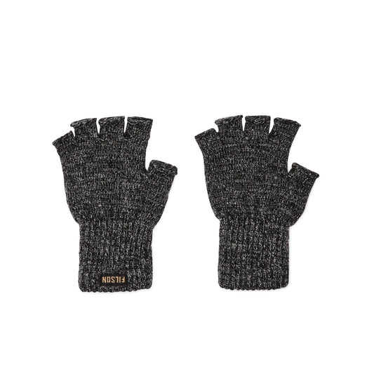 FILSON FINGERLESS KNIT GLOVES - CHARCOAL