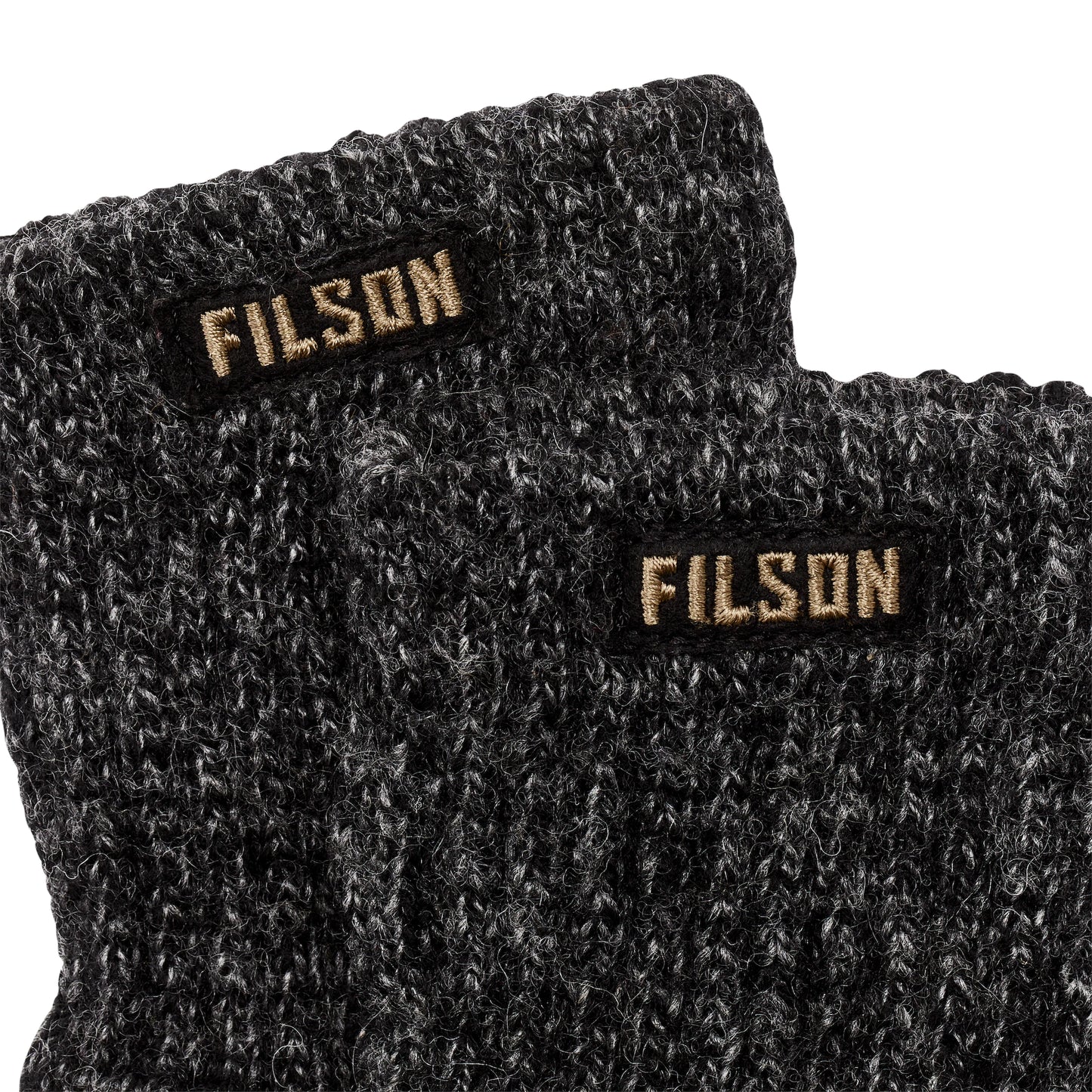 FILSON FINGERLESS KNIT GLOVES - CHARCOAL