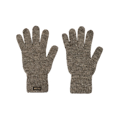 FILSON FULL FINGER KNIT GLOVES - ROOT HEATHER