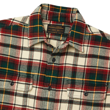 FILSON VINTAGE FLANNEL WORK SHIRT - Sand/Ironwood Plaid