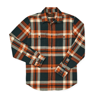 FILSON VINTAGE FLANNEL WORK SHIRT - Fir/River Rust Plaid