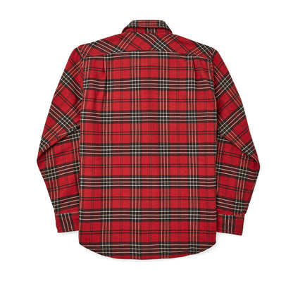 FILSON VINTAGE FLANNEL WORK SHIRT - Beacon Red/Quarry Stone Plaid