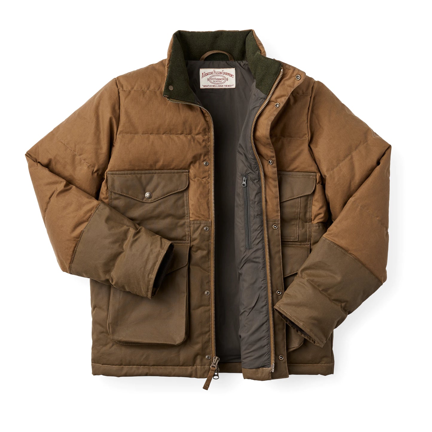 FILSON DOWN CRUISER JACKET - DARK TAN