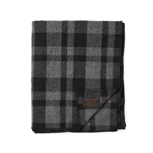 FILSON MACKINAW WOOL BLANKET GRAY/BLACK