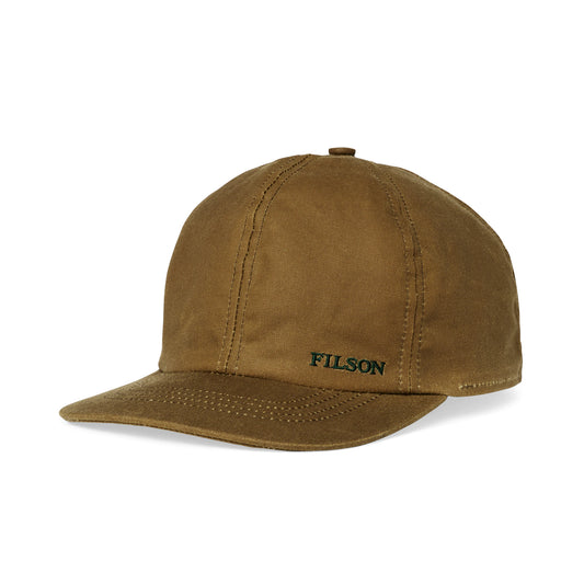 FILSON INSULATED TIN CLOTH CAP OTTER GREEN - DARK TAN